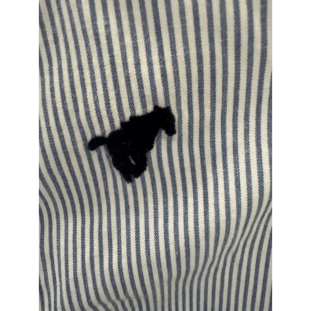 Wrangler‎ Boys 18 Months Bodysuit Long Sleeve Button Up Blue Plaid Shirt Logo